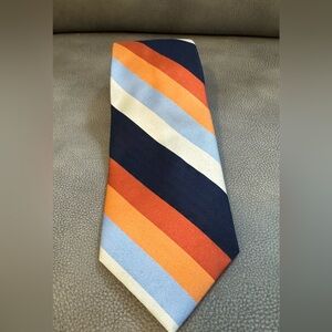 Nautica Striped Multicolored Silk Tie